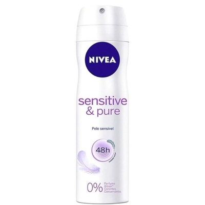 Desodorante nivea aero 150ml sensitive pure, perfume neutro