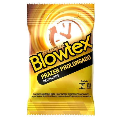 Preservativo blowtex c/3 retardante , c/3 unidades