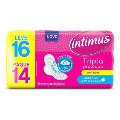 Absorvente intimus gel suave c/abas l16p14, l16p14 suave
