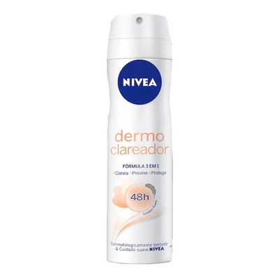 Desodorante nivea aero 150ml dermo aclarant, formula 3 em 1