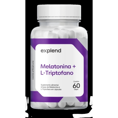 Melatonina + l triptofano c/60caps explend