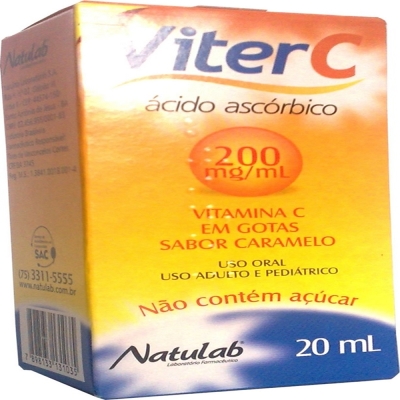 Viter c 200mg/ml gotas 20ml-natulab