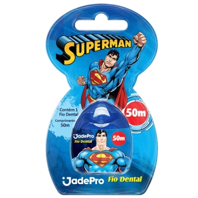 Fio Dental Infantil Superman Jadefrog