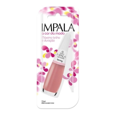 Esmalte impala 7,5ml perolado lenny, a cor da moda