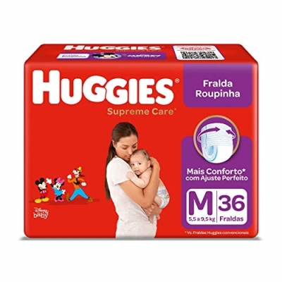 Fralda descartavel huggies supreme care mega m c/36un 