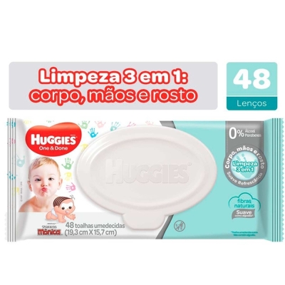 Lenco umedecido huggies c/48 supreme care