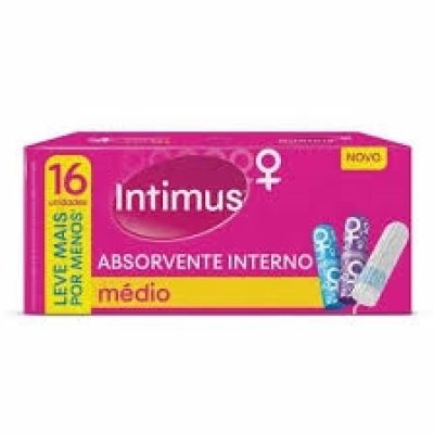 Absorvente interno intimus medio c/16