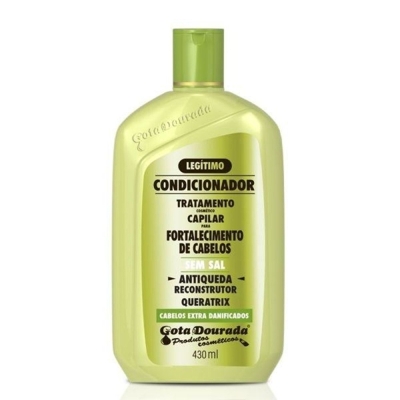 Condicionador gota dourada 430ml antiqueda s/sal, antiqueda