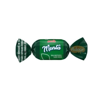 Bala Mastigável Sabor Menta Peccin 6g 