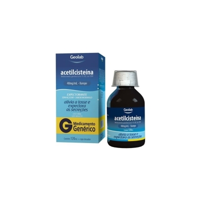 Acetilcisteina 40mg/ml 120ml, 40mg xaropee fr 120ml adu
