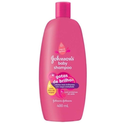 Shampoo johnsons baby 400ml gotas de brilho, gotas de brilho