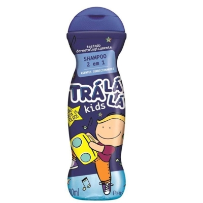 Shampoo tralala 480ml 2 em 1 meninos, 2 em 1