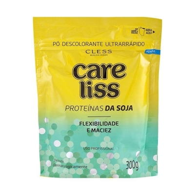 Descolorante care liss 300g proteinas da soja, po azul