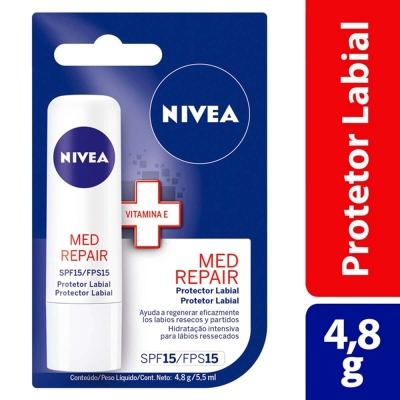PROTETOR LABIAL NIVEA 4,8G MED PROTECT FPS15