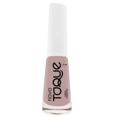 Esmalte novo toque 8ml cremoso areia , novo toque areia cremoso 9ml