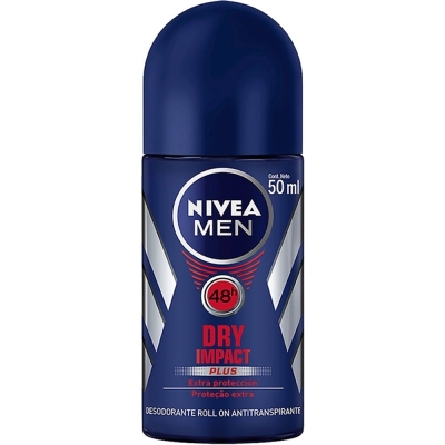 Desodorante nivea rolon 50ml dry impact, dry for men