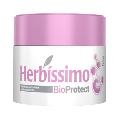 Desodorante herbissimo bioprotect creme 55g hibisco