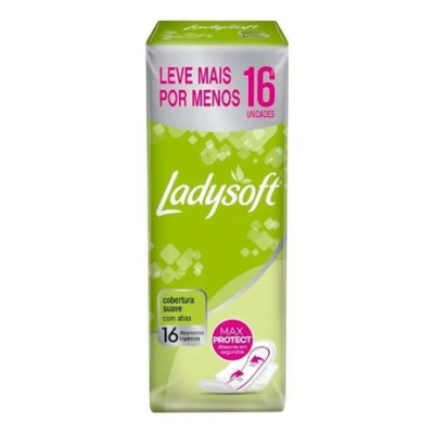 Absorvente Ladysoft Cobertura Suave - 16un c/Abas