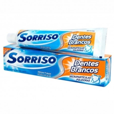 Creme dental sorriso 90g dentes brancos, dentes brancos