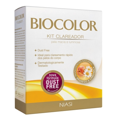 Descolorante biocolor kit clareador 20g, kit clariador pessego