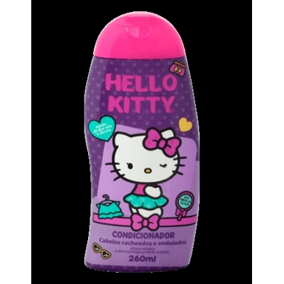 Condicionador hello kitty 260ml cabelos cacheados e ondulados