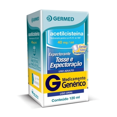 Acetilcisteina 40mg 120ml , 40mg xaropee 120ml adulto