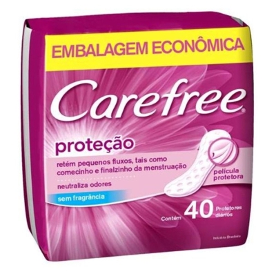 Protetor diario carefree c/40, brisa c/40