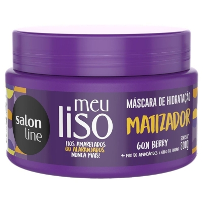 Mascara salon line 300g meu liso matizadora