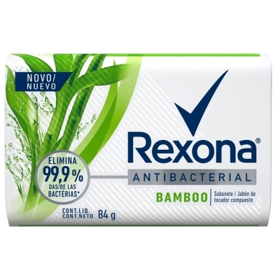 Sabonete rexona 84g antibacterial bamboo e aloe 