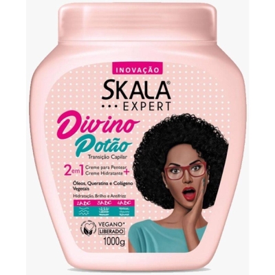 Creme skala 1kg exaropeert divino potao, cabelos crespos e cacheados