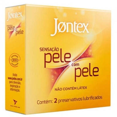 Preservativo jontex sem latex pele c/ pele c/02