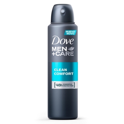 Desodorante dove aero men+care 150ml clean comfort , clean comfort