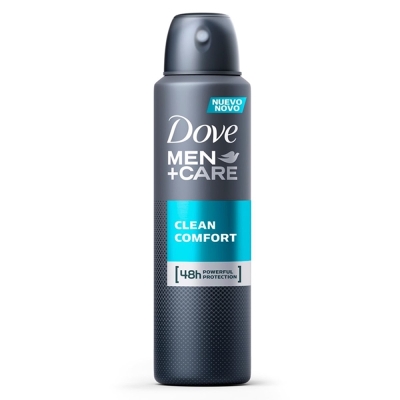 Desodorante dove aero men+care 150ml protecao total, creme hidratante