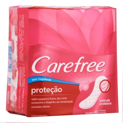 Protetor diario carefree c/40 neutralize, neutralize c/40