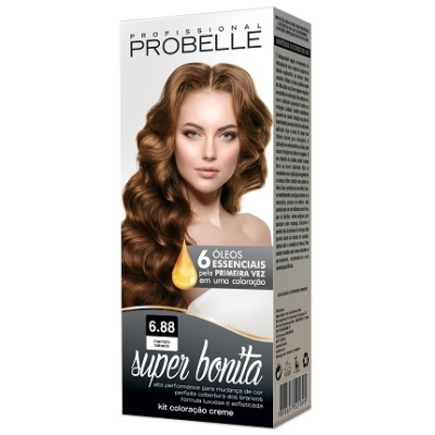 Kit coloracao super bonita 6.88 marrom tabaco