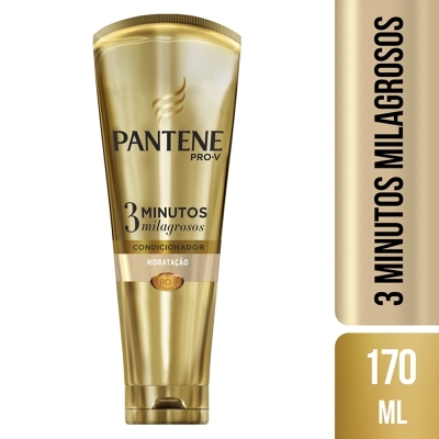 Condicionador pantene 170ml 3min milagrosos hidratacao, hidratacao