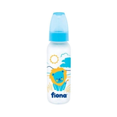Mamadeira fiona 240ml silicone azul, silicone azul