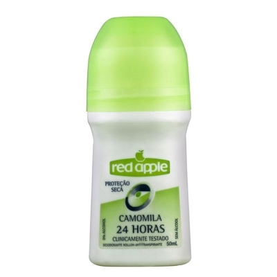 Desodorante red apple rolon 50ml camomila, camomila