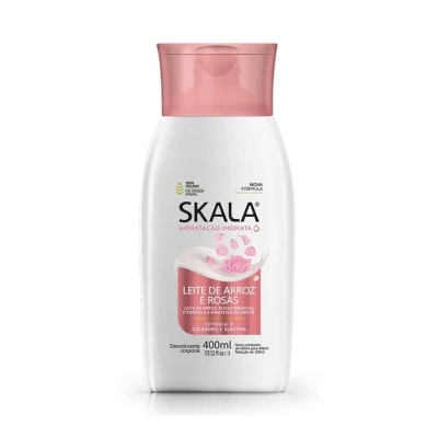Hidratante skala 400ml leite arroz rosas