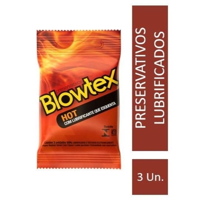 Preservativo blowtex c/3 hot , c/3 unidades 