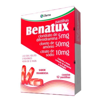 Benatux pastilhas c/12 framboesa, framboesa