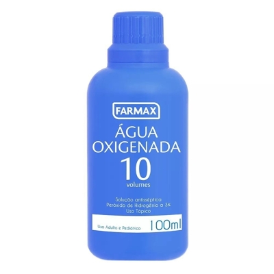 Agua oxigenada farmax 10v 100ml, volume 10 farmax