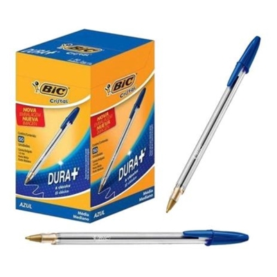 Caneta bic cristal (azul), azul