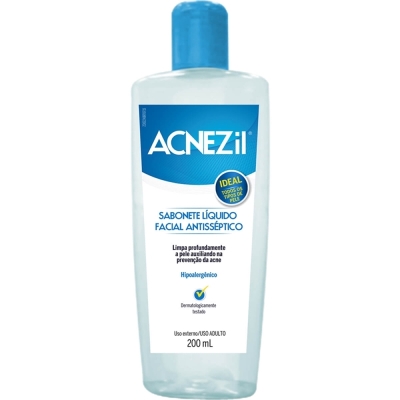 Acnezil sabonete liquido facial 200ml