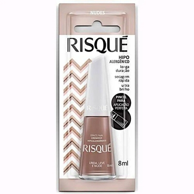 Esmalte risque 8ml linda leve e nude