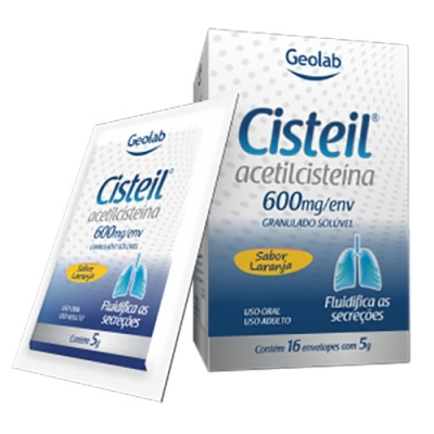 Cisteil 600mg Granulado Solúvel Expectorante 1 envelopes com 5g