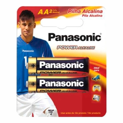 Pilha panasonic power c/02 alkaline, aa lr6/2b pequeno