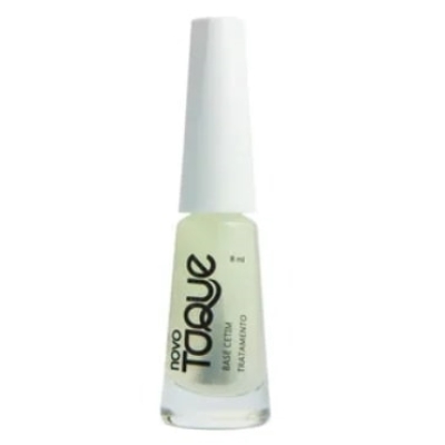 Esmalte novo toque 8ml base cetim tratamento, novo toque base cetim tratamento 9ml