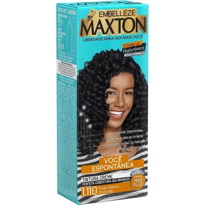Tintura maxton 1.110 preto intenso profundo