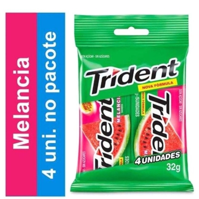 Goma De Mascar Sabor Melância Trident 8g